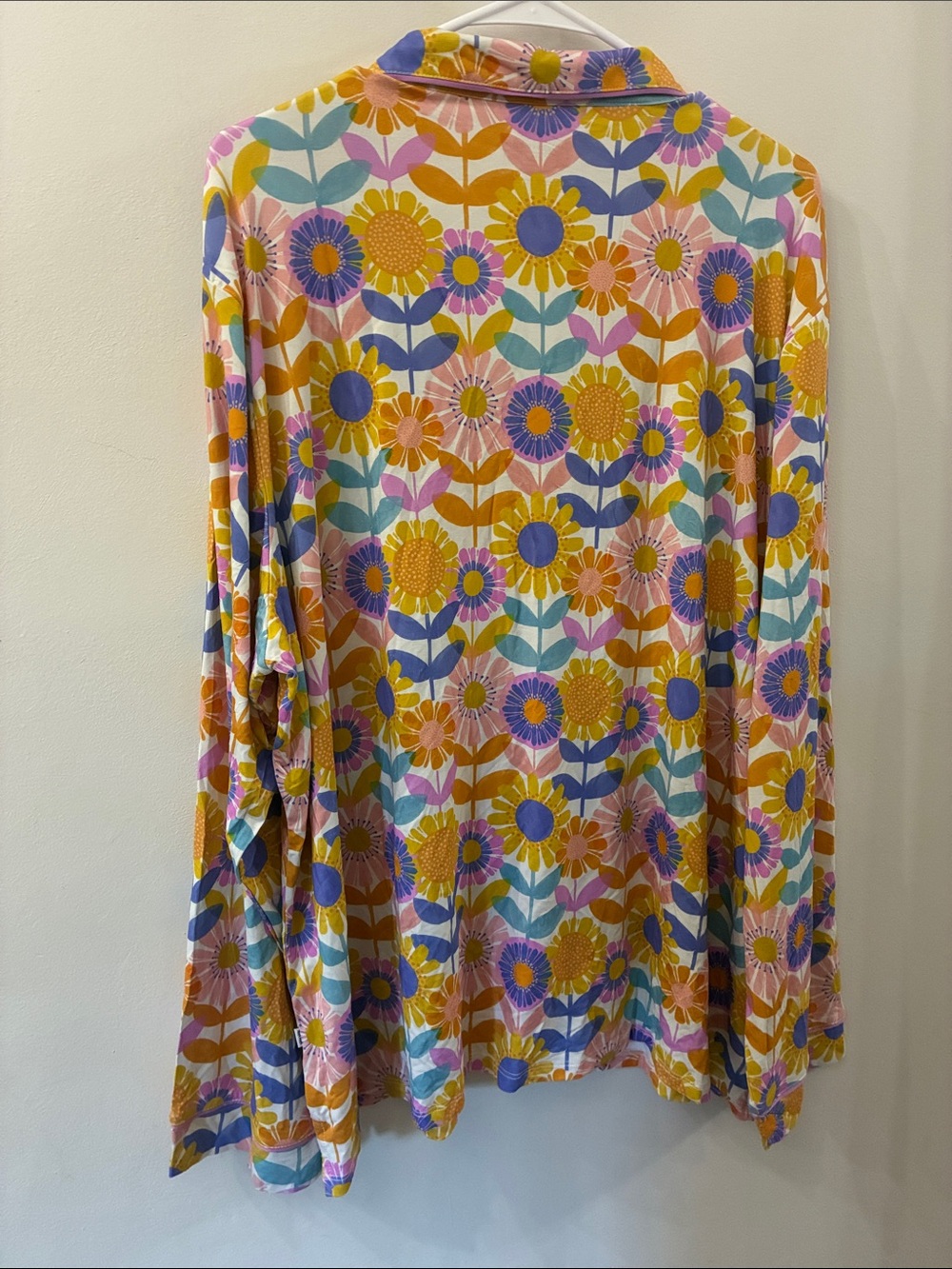 Little Sleepies women’s XXL  Floral Sunshine Pajama Set - Pink & Yellow - Picture 5 of 10